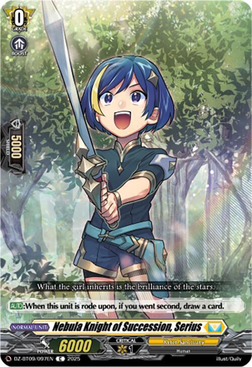 Nebula Knight of Succession, Serius - DZ-BT09: Super Brave Detonation (DZ-BT09)